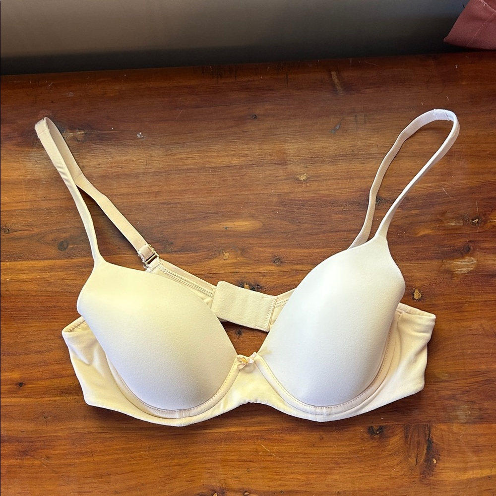 SOMA Cream Embraceable Full Coverage Underwire Bra 34B